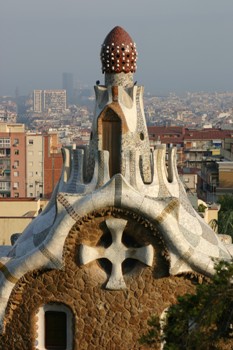 This photo depicts an example of the creations for which the architect Antoni Gaudi was famous for building in and around Barcelona.  Photo by Patrick Nijhuis from Deventer, Netherlands.